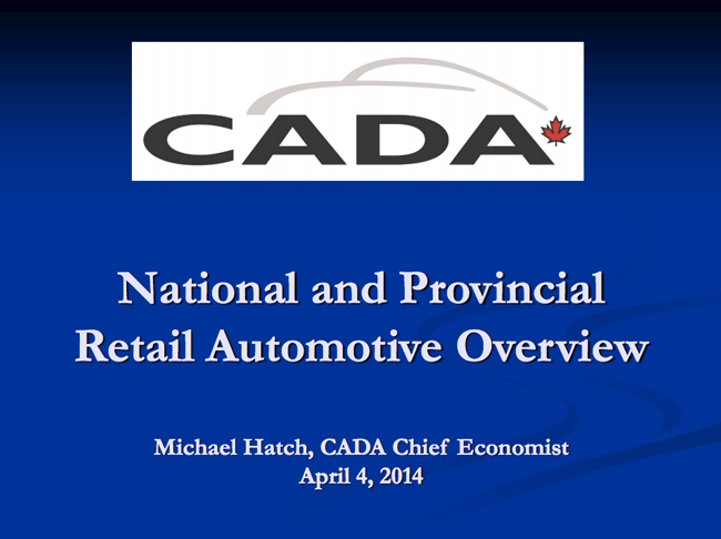 CADEX 2014 Economic Presentation